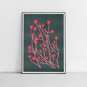 Wildblumen Riso Print DIN A4