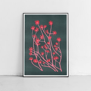 Wild Flowers Riso Print DIN A4