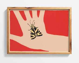 Papillon Tigre Screen Print DIN A5