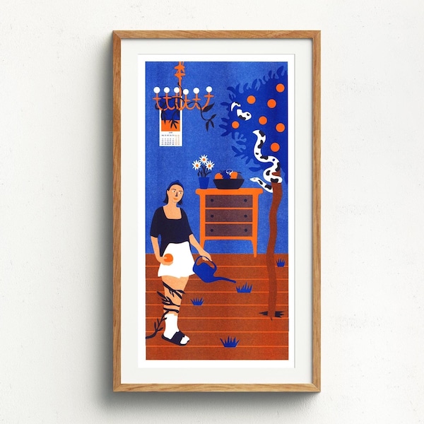 Revenge of the Plants Riso Print 20x40cm