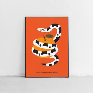 Format DIN sérigraphié serpent