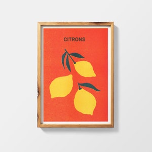 Citrons Riso Print DIN A5 image 1