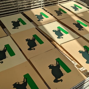 Chat Griffe Screenprint DIN A5 image 5