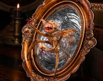 Hellboy Tooth Fairy Figurine - Portal Mirror Gothic Wall Decor