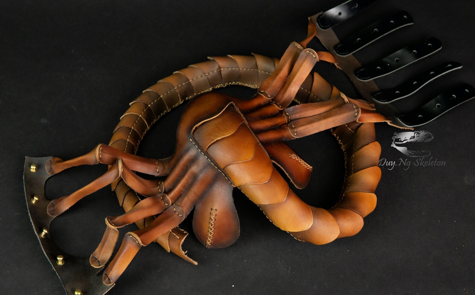 Finished Alien Facehugger Leather Mask Costume FINISHED Etsy UK