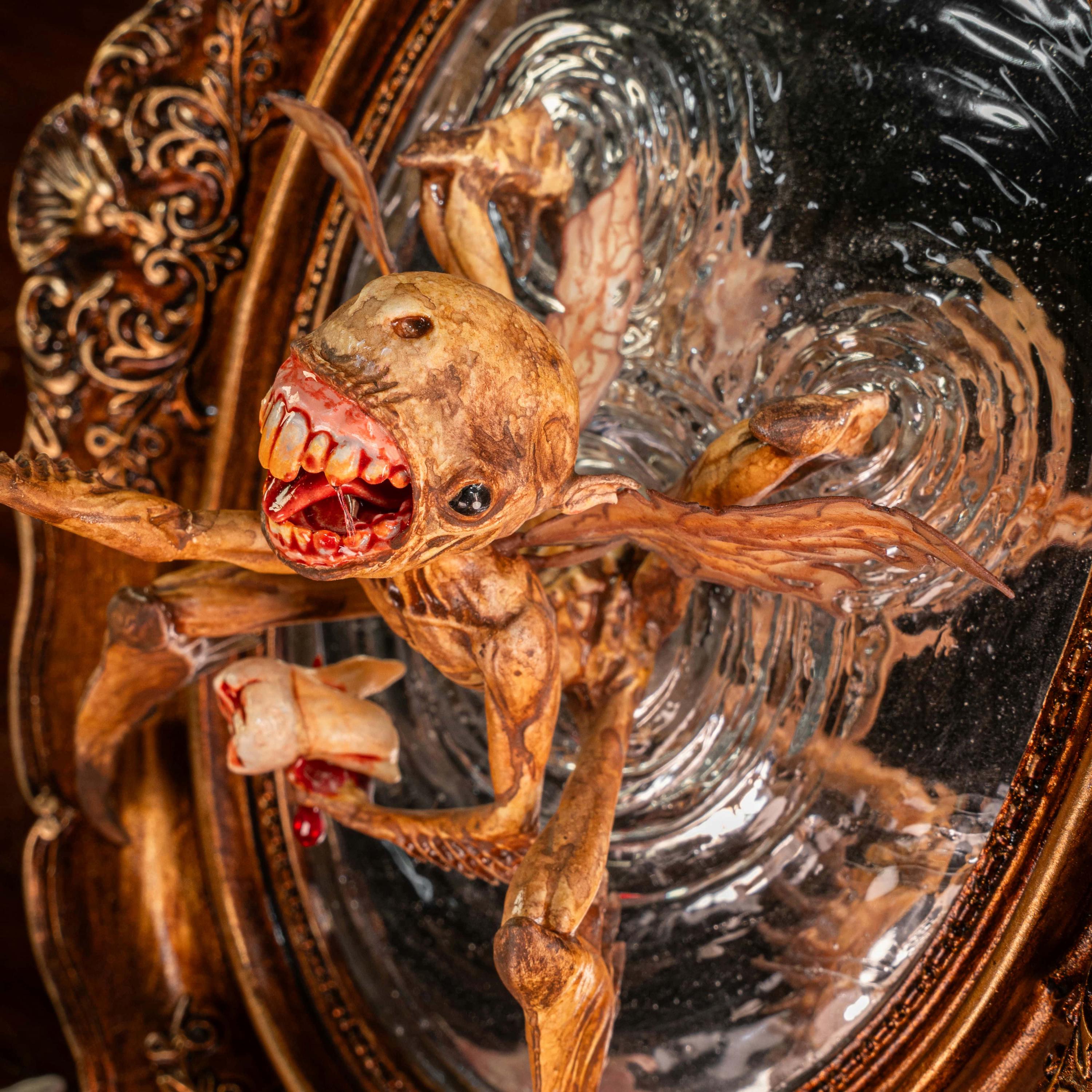 Hellboy Tooth Fairy Figurine - Portal Mirror Gothic Wall Decor