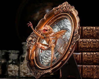 Hellboy Tooth Fairy Figurine - Portal Mirror Gothic Wall Decor