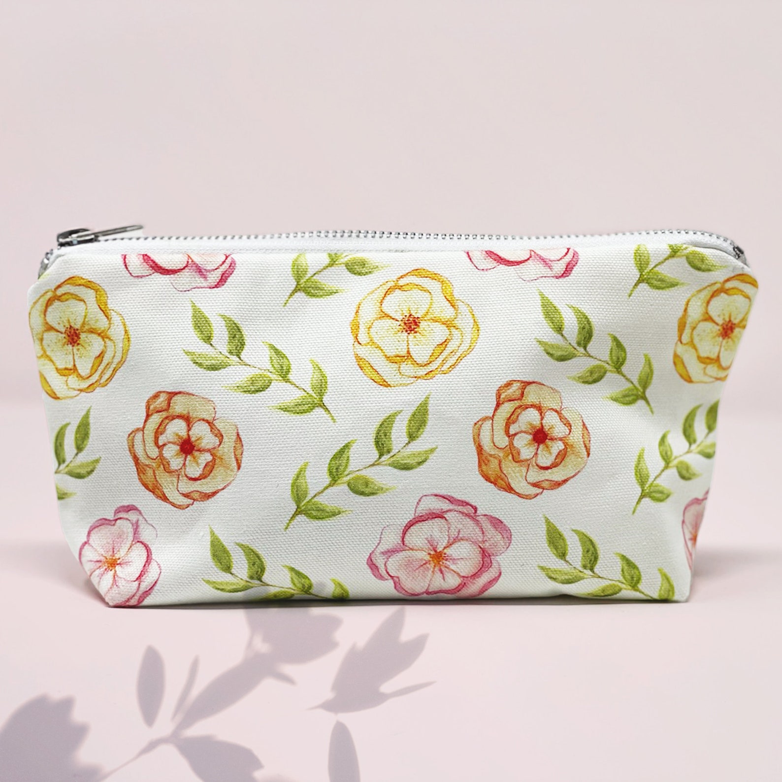 Flower Pencil Case Floral Pencil Pouch Nature Pen Case Etsy