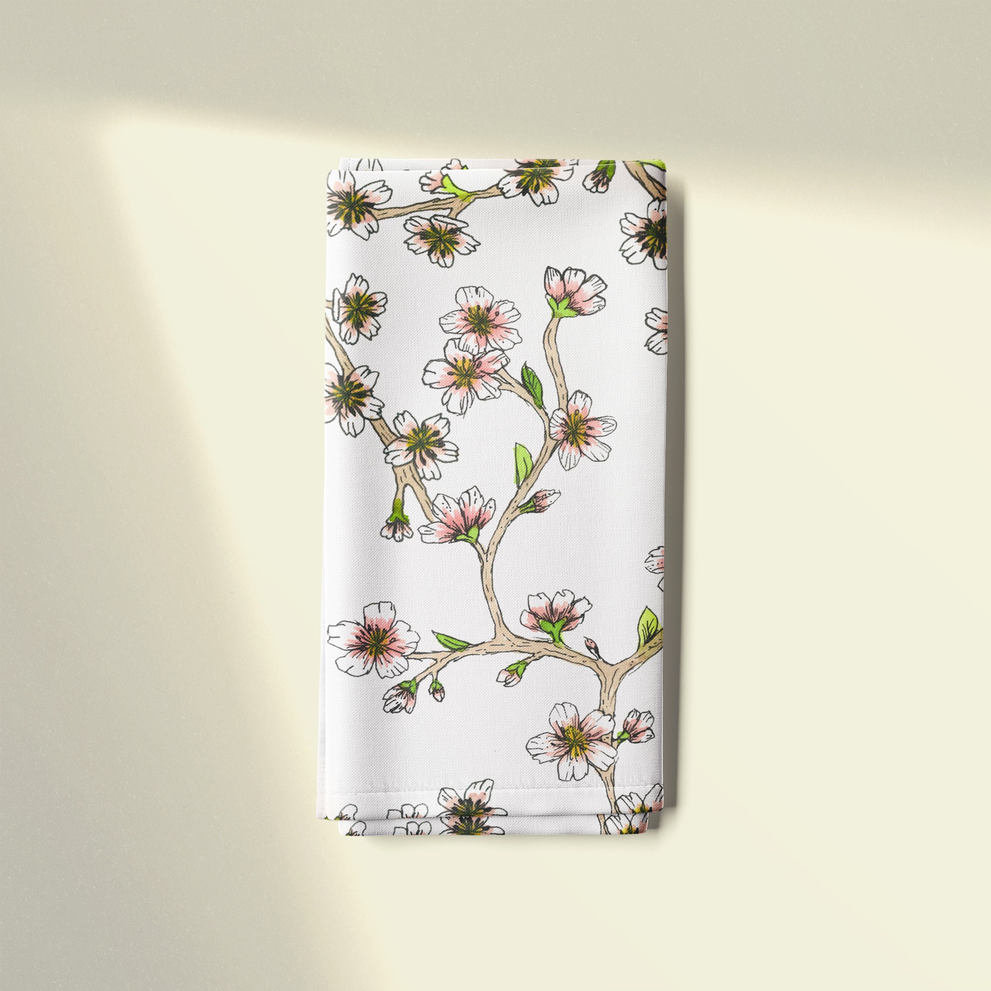 Blossom Tea Towels Flower Kitchen Towel Blossom Dish Towels Etsy