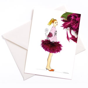 Festa della mamma - Biglietto illustrato fatto a mano con anima colorata e busta, festa della mamma, biglietto per occasioni speciali, invito, buono, compleanno