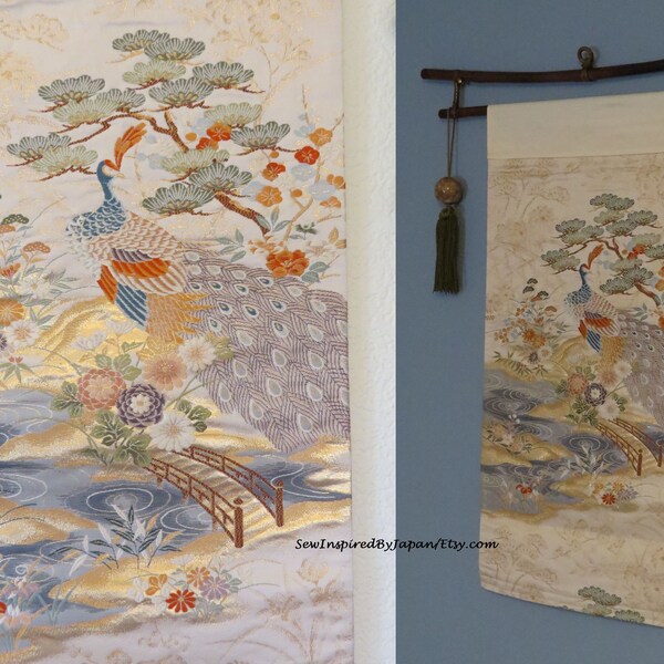 Japanese Silk Wall Hanging Etsy