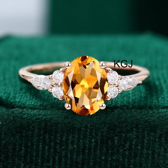Antique Edwardian Imperial Golden Topaz Ring, 18ct Yellow Gold – Antique  Ring Boutique