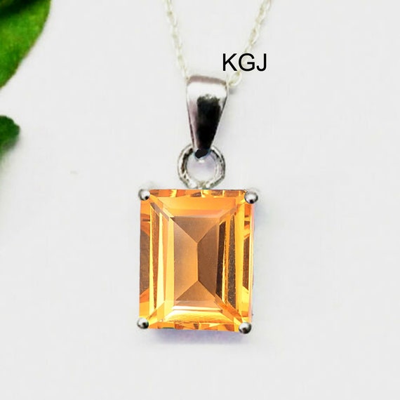 Citrine & White Topaz Necklace Sterling Silver | Kay Outlet