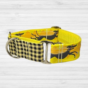 Martingale Collar Zoomies  | Water Resistant | Greyhound Collar | Personalized Dog Collar | Whippet Collar