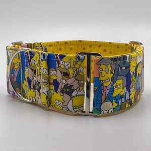 Martingale Collar Simpsons | 1 inch (25mm), 1.5 inch (38mm) or 2 inch (50mm) width