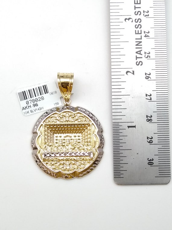 10k gold last supper pendant