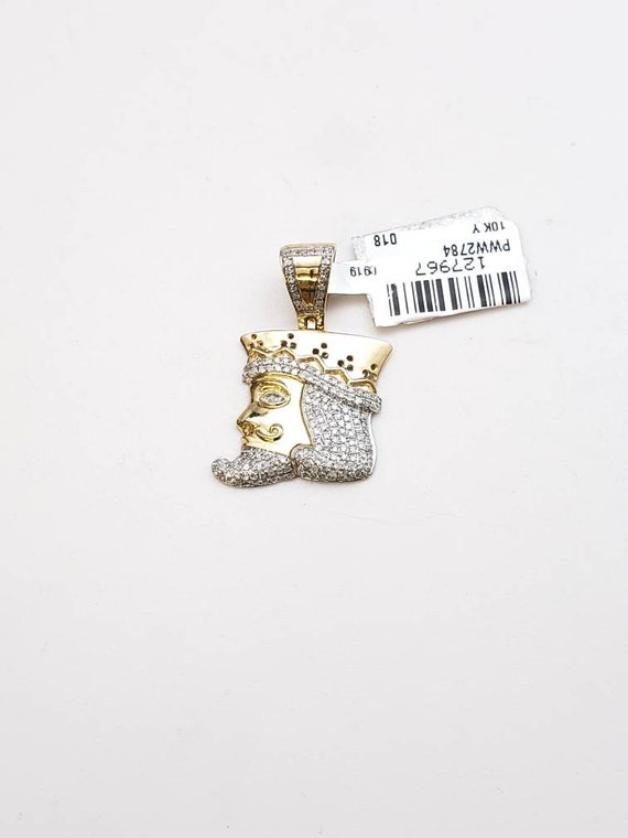 10k gold king pendant