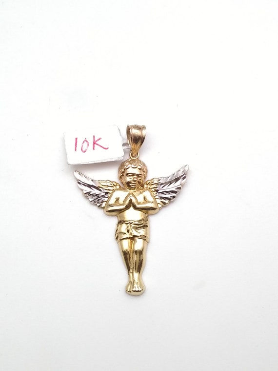 10k gold angel pendant