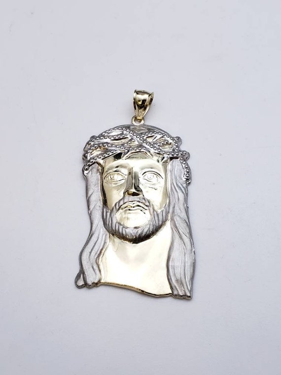 10k large jesus pendant