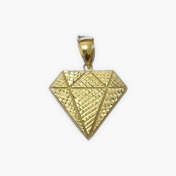 10k Diamond Shape Pendant