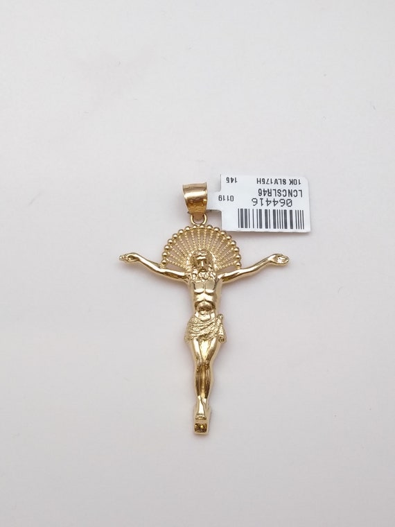 10k gold Jesus pendant