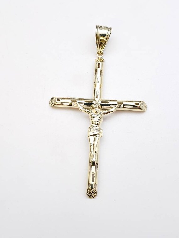 10k cross pendant