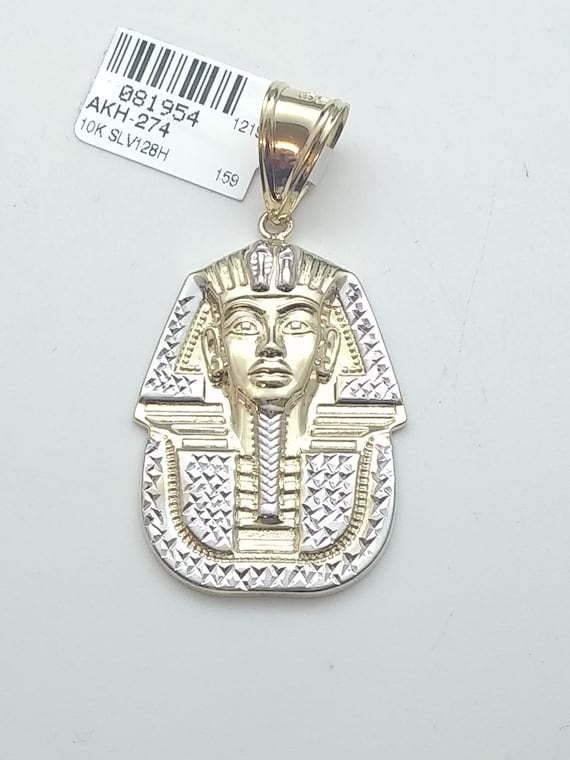 10k yellow gold pharaoh pendant