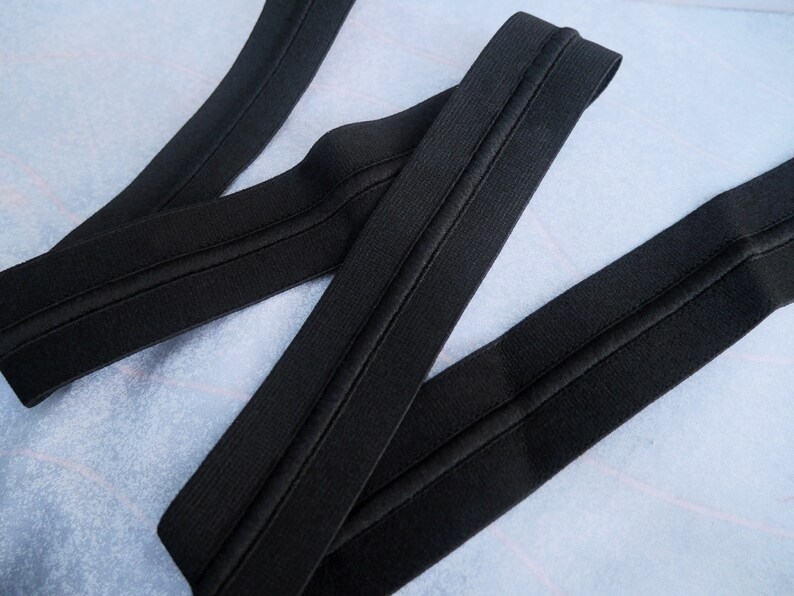 Black Elastic WAISTBAND ELASTIC DRAWCORD 40mm Elastic Black Draw cord Elastic Sewing Elastic Bundle 1.5 inch Elastic DrawCord Elastic
