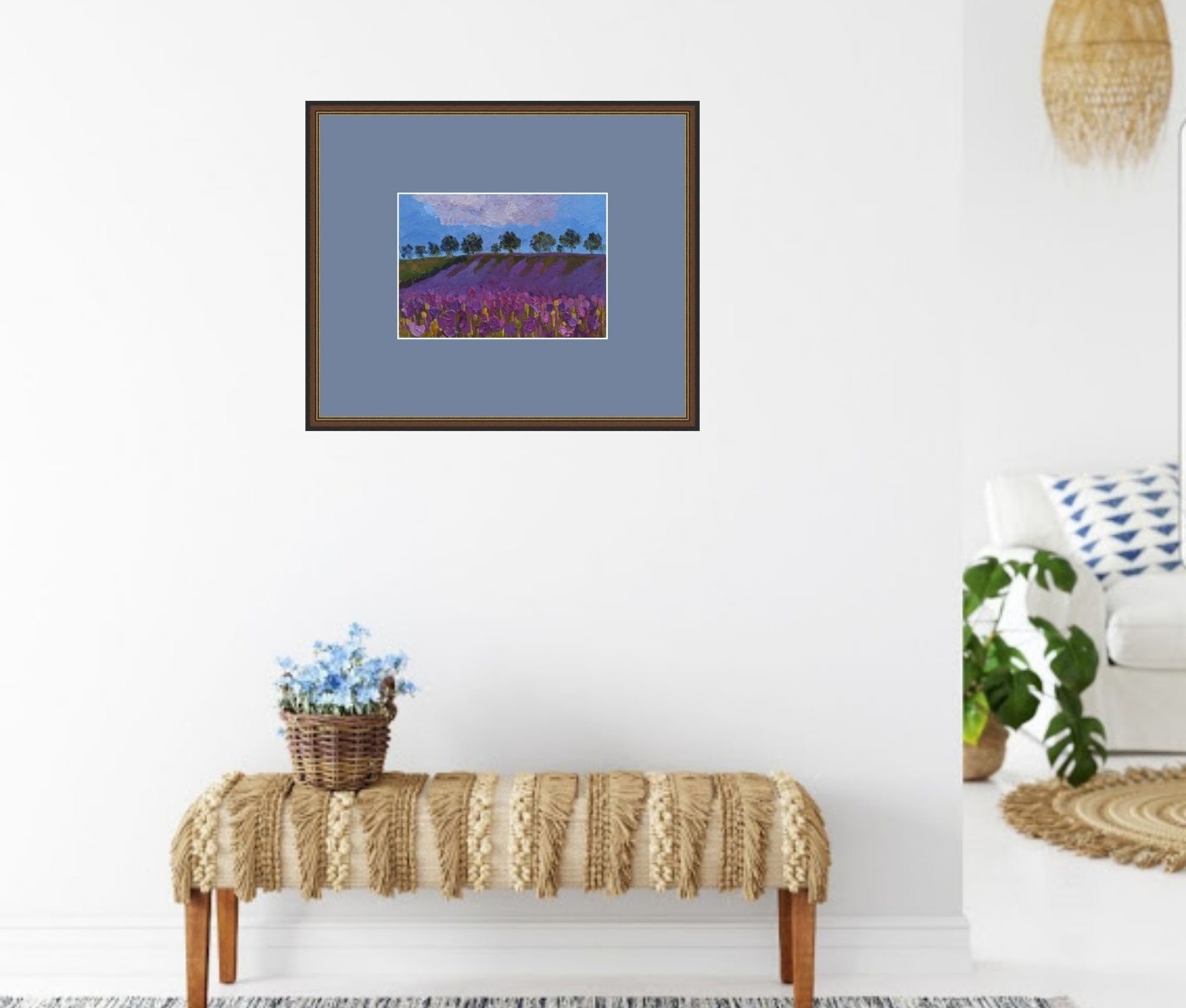 Purple Poppy Painting Original Art Poppies Art Floral Art | Etsy