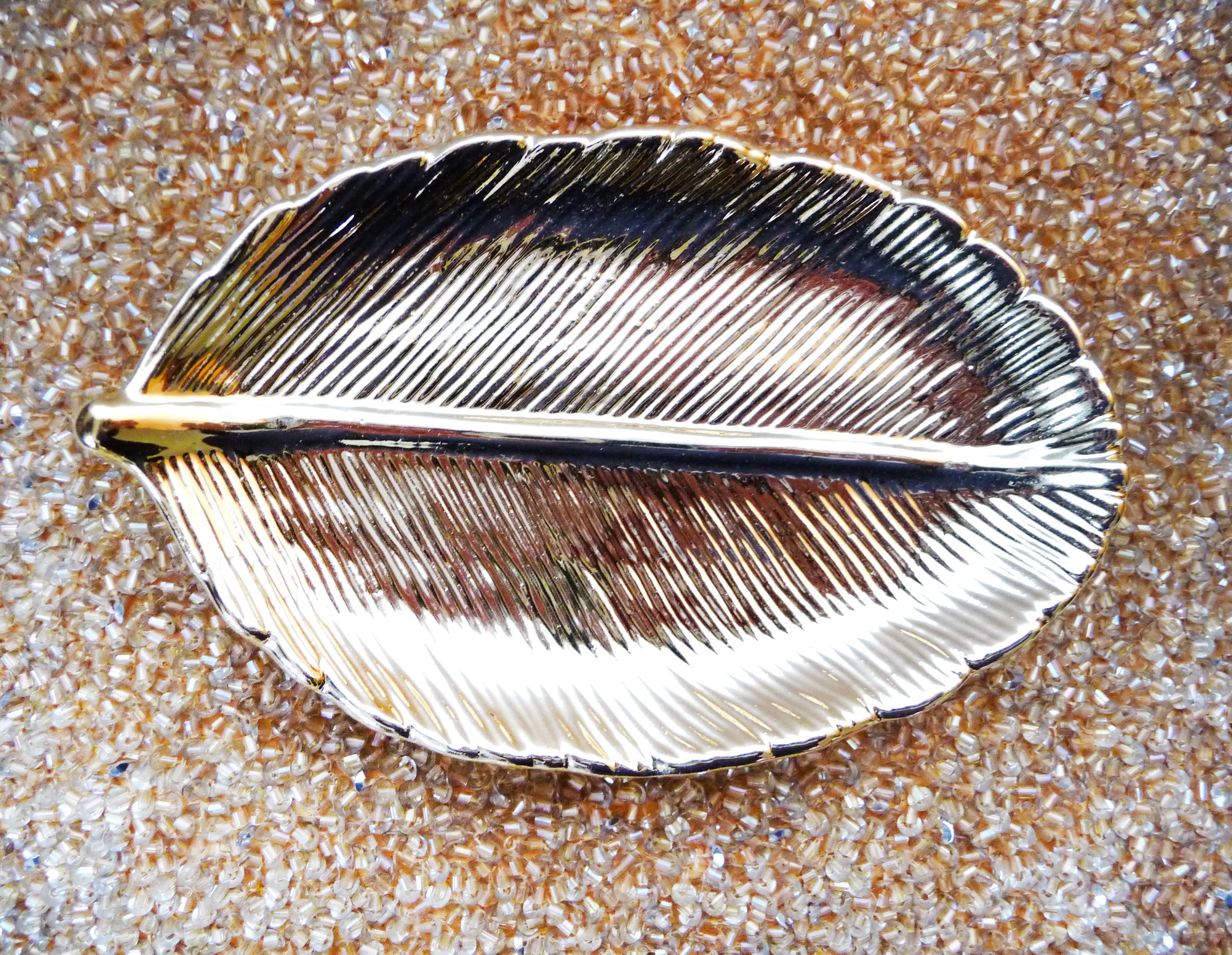 Petite Feuille en Céramique, Organisateur de Maison Feuille, Plaque d'affichage, Organisateur d'arti