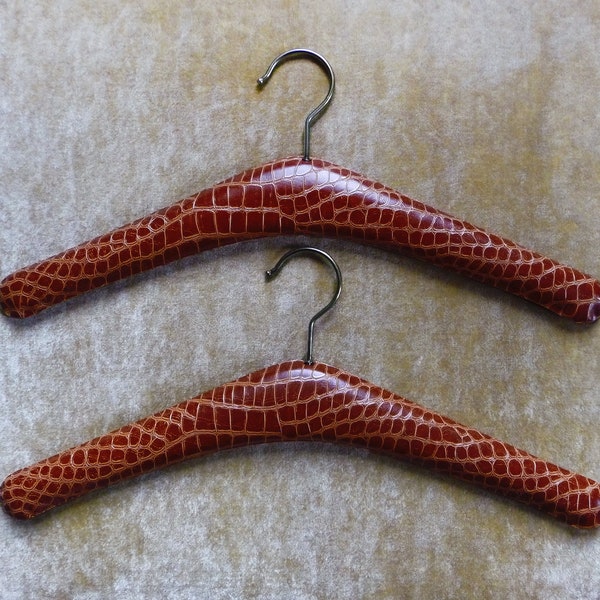 Leather Coat Hanger Etsy