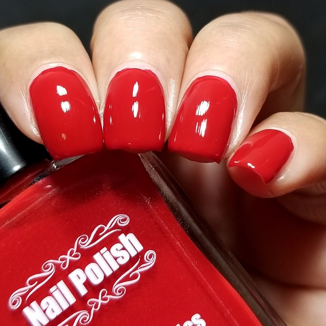 Red Court-cruelty Free Nail Polish-large-15ml - Etsy