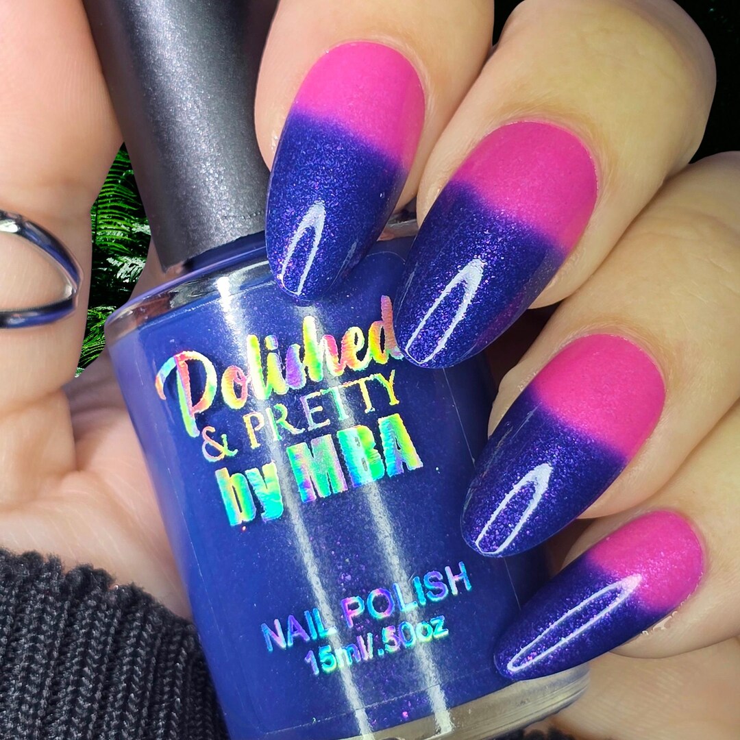 Untamed Spirits-thermal Multichrome Nail Polish - Etsy