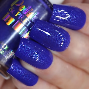 Blueberry Tart-Cruelty Free-Neon Shimmer Nail Polish-Large-15ml