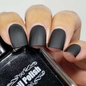 Blackout-Cruelty Free Matte Nail Polish-Large-15ml