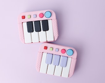 Pulsadores antiestrés con forma de piano impresos en 3D (versión pequeña)