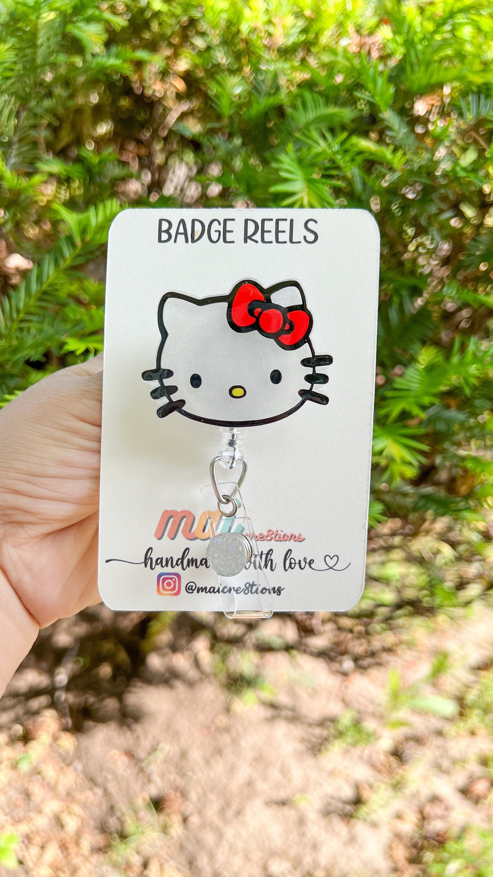 Kawaii Kitty Badge Reels Hello Kitty Badge Reels - Etsy