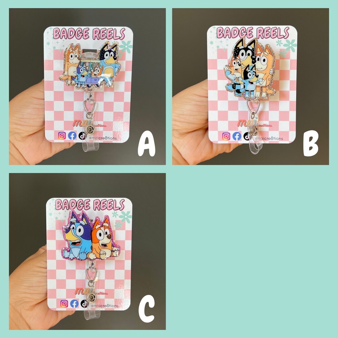 Bluey Badge Reels Etsy