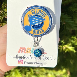 St. Louis Blues Saint NHL Team Retractable Badge Holder Ticket Clip Reel ID