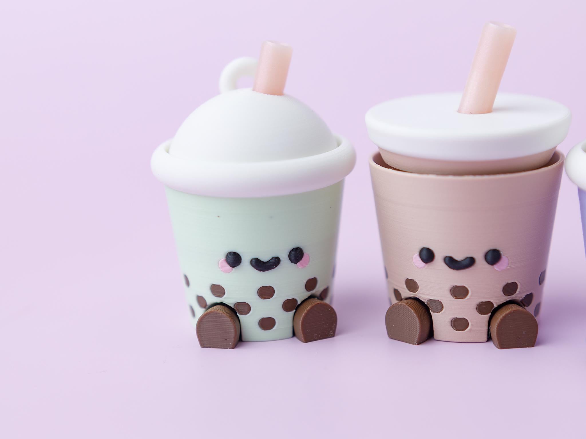 Boba Tea Fidget Clicker Toy Trendy 3D Printed Cute Fidget Clicker - Etsy