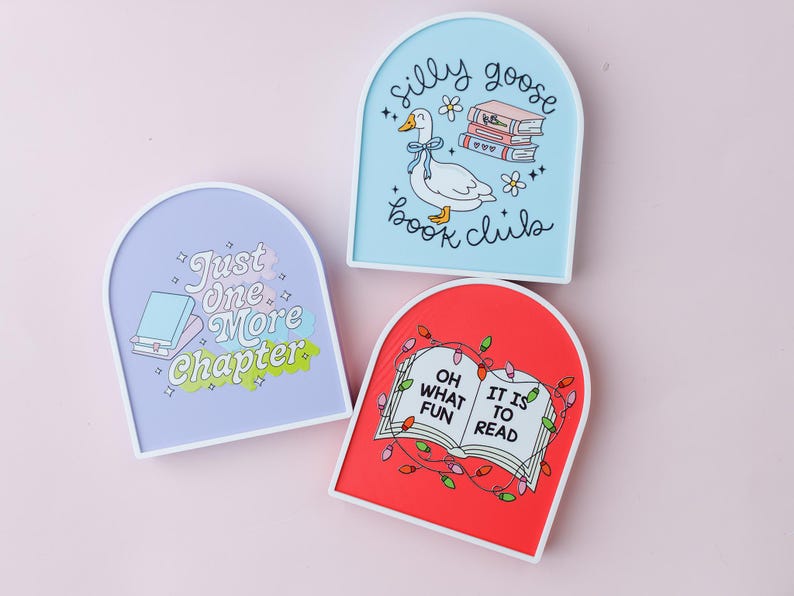 3D printed Book shelf decor Gift for book lovers Shelf sitter decorations