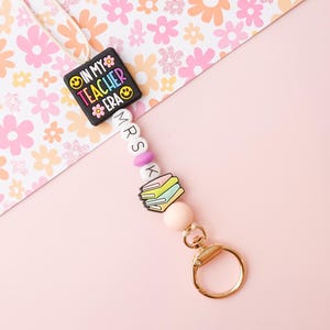 Personalized Beaded Lanyards Custom Gift for Teachers In my Teacher Era beaded lanyard Teacher Appreciation Day Gift