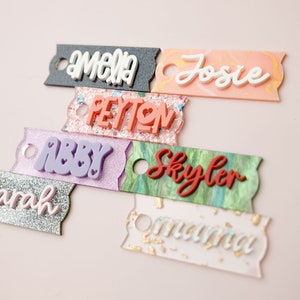 Personalized Tumbler Topper | Custom Tumbler Name Tag | Personalized Acrylic Tumbler Name Tag | 20 oz, 30 oz name tag | 40 oz name tag