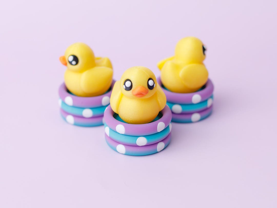 Float Clicker Ducky Float Fidget Clicker Toy Trendy 3D Printed Fidget - Etsy