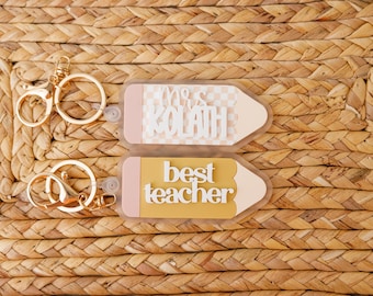 Teacher Appreciation Day Gift for Teachers Pencil keychain