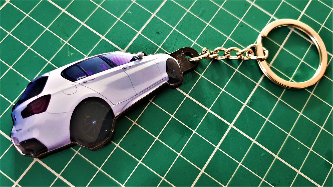 YOUR CAR photo on a KEYCHAIN Custom Made Keyring for Birthday Etsy