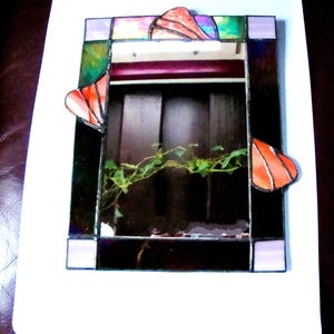 Spiegel, Tiffany,  Farbiges Glas,  Glasobjekt