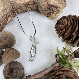 Sterling silver Penguin charm necklace