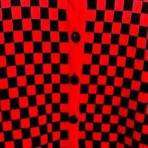 VALENTINO NIGHT vintage checkered cardigan 80/90s