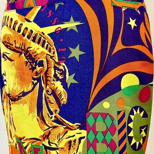 VERSACE JEANS COUTURE vintage iconic graffiti skirt 90s